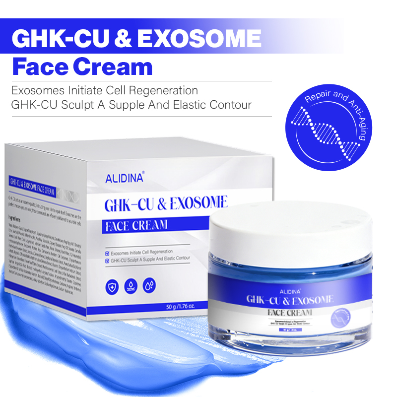 T Ghk-Cu Peptides Anti Aging Skincare Series for Collagen-Boosting Barrier Repair & Hydration Blue Copper Peptides Skincare