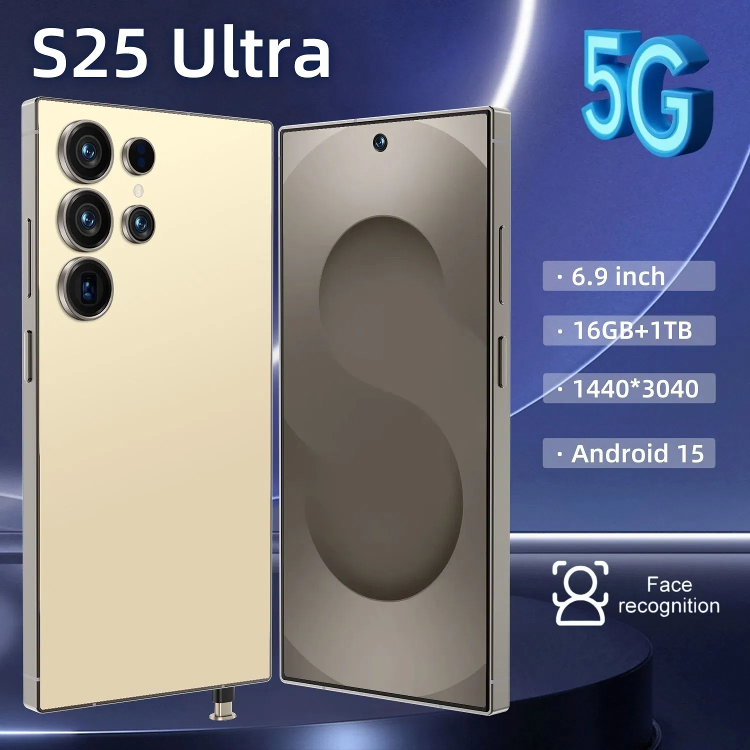 Смартфон Ultraandroid S25 Ultra 16GB+1TB 5G, 7.3 дюйма
