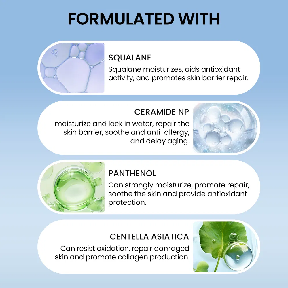 Natural Soothing Nourishing Deep Hydration Ceramide Moisturizing Cream for Sensitive Skin