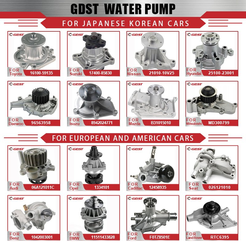 Водяной насос GDST для авто Toyota, Honda, Nissan, Mazda