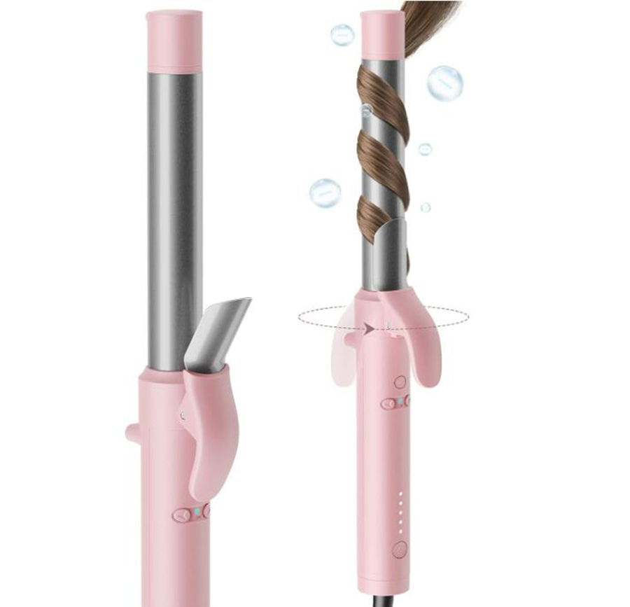 30s Fast Heat-up Rotating Beach Waver Curling Iron Ceramic Self Curler