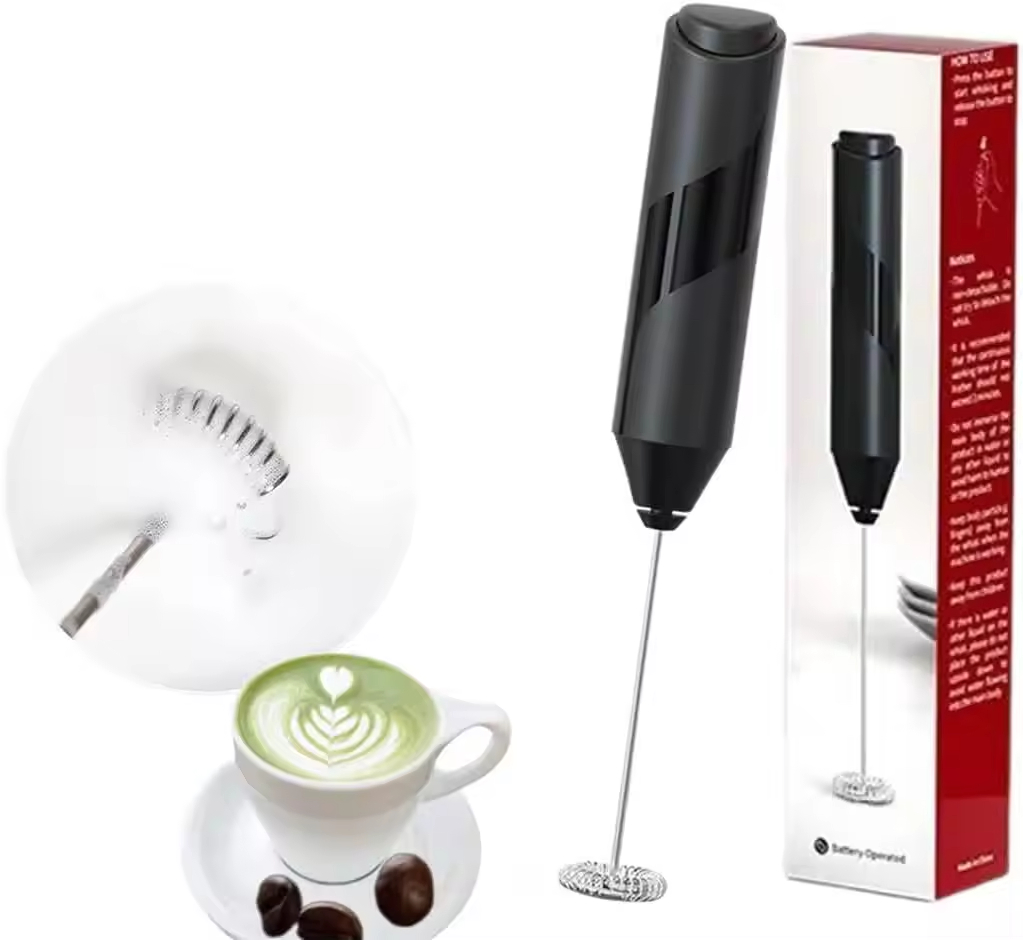 Wholesale Mini Automatic Electric Whisk Battery Powered Handheld Milk Frother for Coffee & Tea Frother