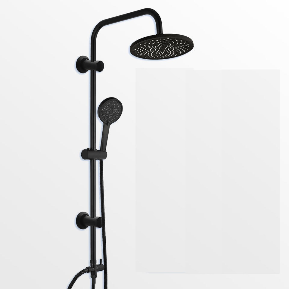 Tower Bathroom Wall Mounted Stainless Steel Body Massage Jets Handheld Shower Spray Top Head Single Lever Mixer Water System Shower Column Accessories Shower