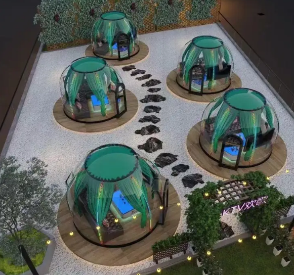 Elegant Bubble Dome Villa with Windproof Heat Insulation for Outdoor Dining