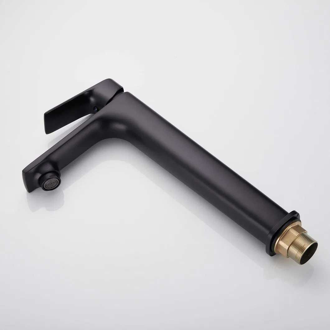Huadiao Plumbing Fixture Single Lever Bathroom Tap Wash Tall Basin Faucet Mixer