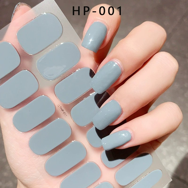 Long-Lasting UV Gel Nail Art Stickers Waterproof Soft Gel Nail Decals