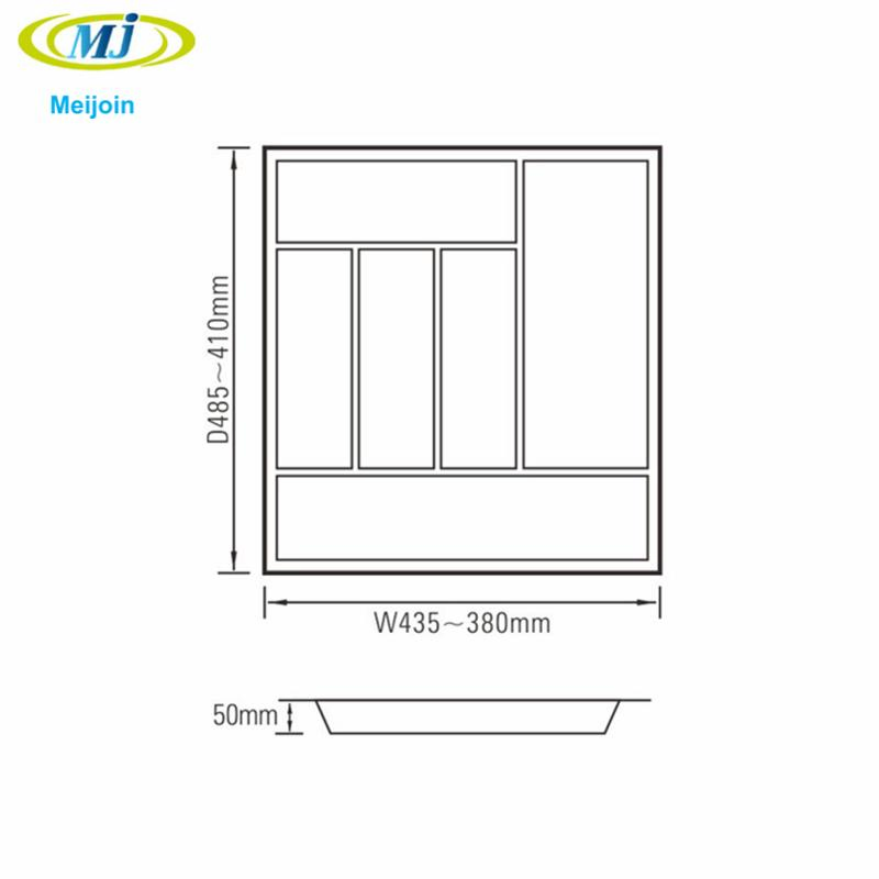 500mm ABS Kitchen Drawer Cutlery Organizer