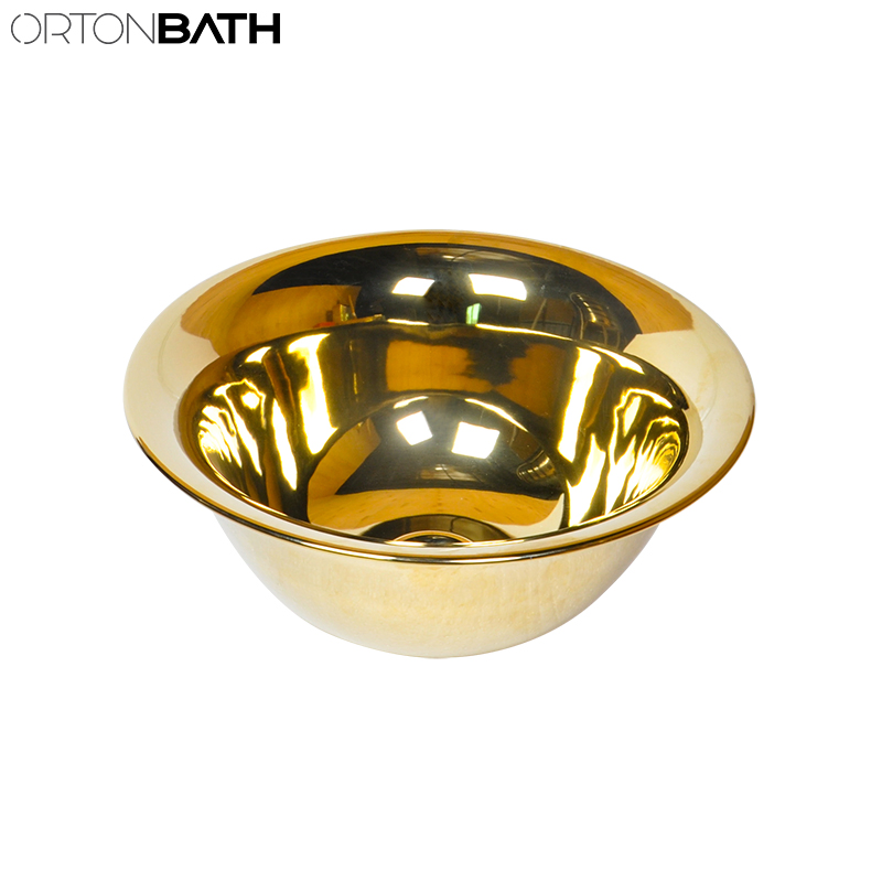 Раковина круглая керамическая Ortonbath для ванной