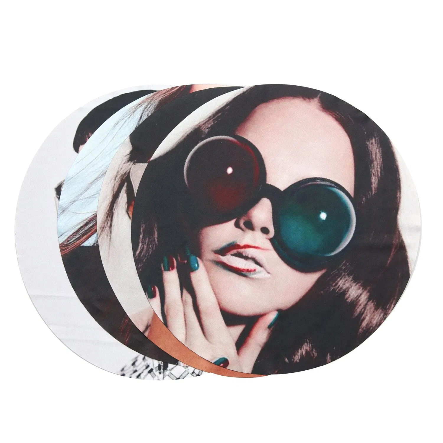 Hot Sell Custom Printed Round Shape Microfiber Glasses Eyeglasses Cleaning Cloth