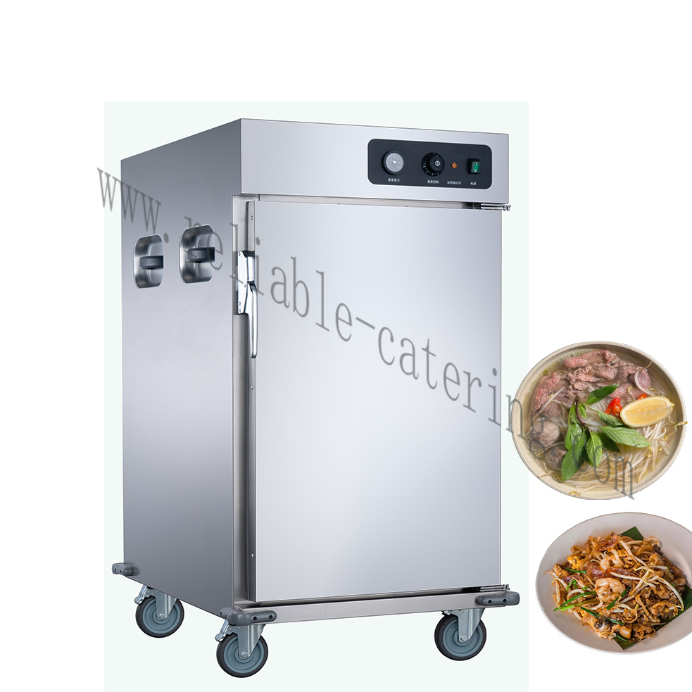 Stainless Steel Electric Food Warmer 2 Door Insulated Cabinet with 2-4 Compartments for Hospital, Hotel & Commercial Kitchens
