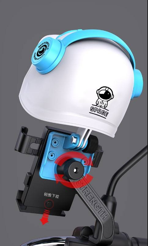 Универсальный держатель для телефона на шлем