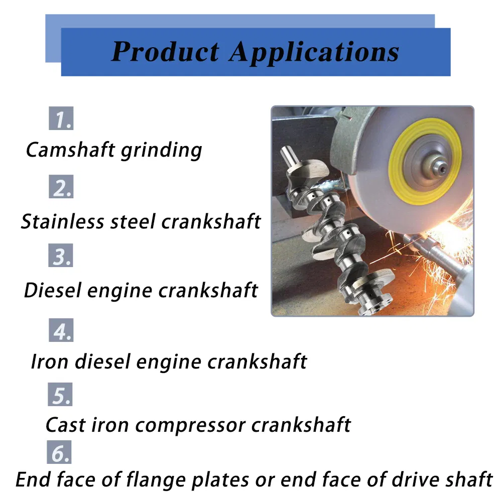 Ceramic Alumina Abrasive Grinding Wheel Crankshaft Flat Grinding Wheels for Landis and Naxos Union Camshaft Grinding Machines