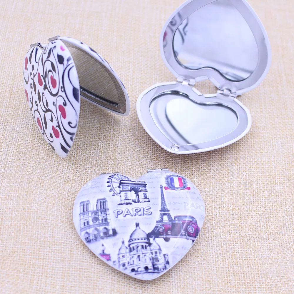 Promotional Mini Metal Pocket Cosmetic Mirror with Logo Printing