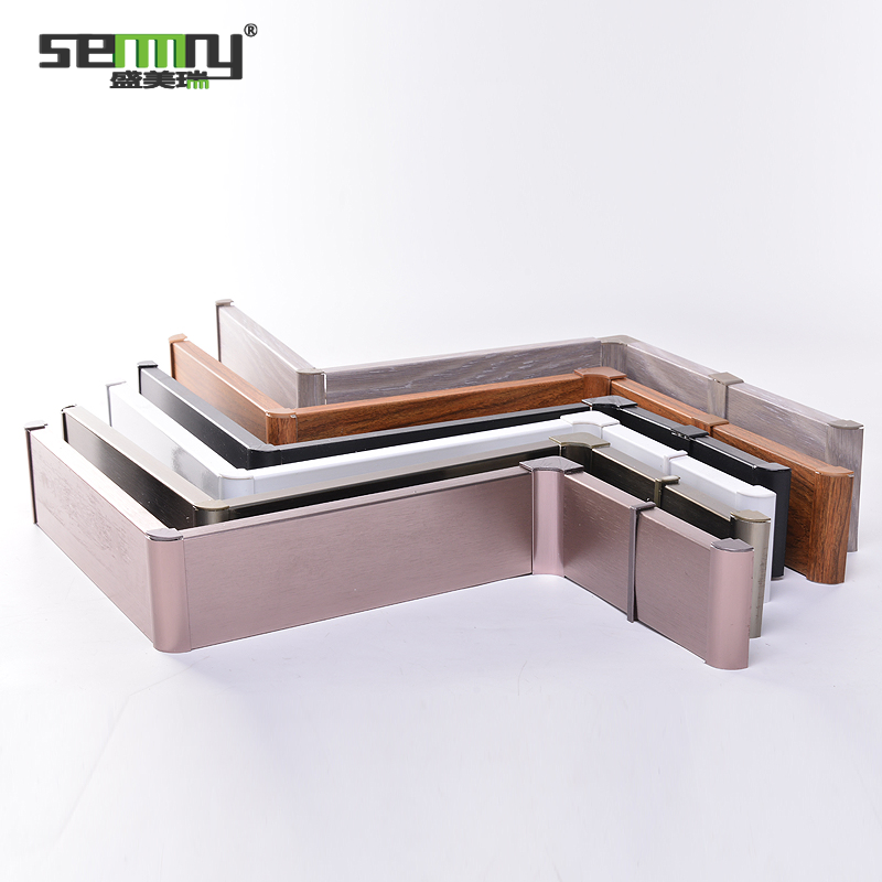 Drop Shipping Free Sample Brushed Aluminum Alloy Baseboard Wall Skirting Board Items