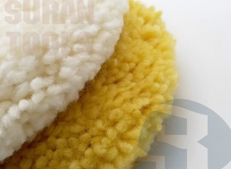 Single Side Yellow Blended Wool Polishing Pad Not Velaro Back