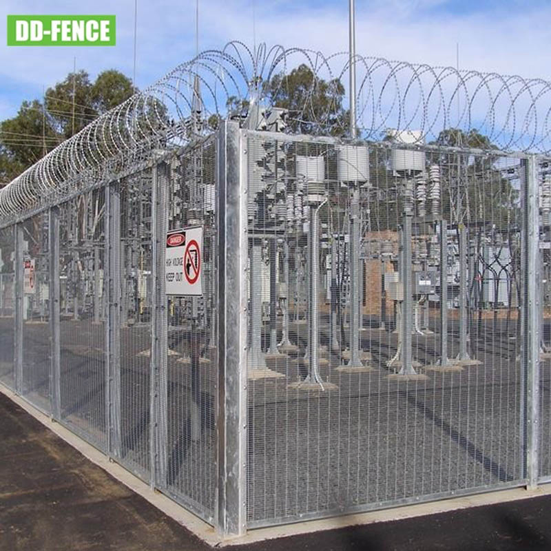 Powder Coated Galvanized 358 Anti Climb High Security Fence Panel for Industrial Commercial Residential Airport Boundary Railway Power Station