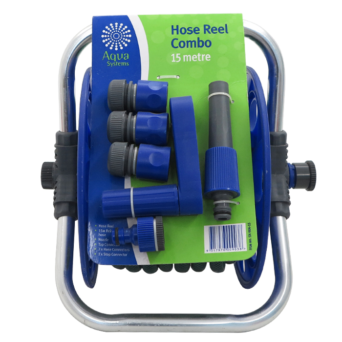 Seesa Mini Portable Plastic Aluminium Garden Water Hose Reel Irrigator