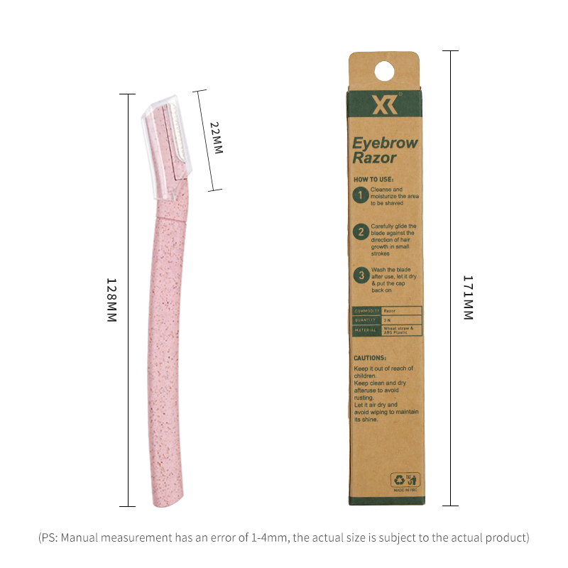 Customized Disposable Dermaplane Skin Care Tool Eyebrow Razor Blades