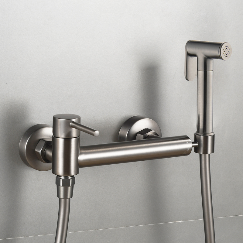 Wall Mounted Muslim Shower Faucet Toilet Jet Handheld Spray Bidet Faucet
