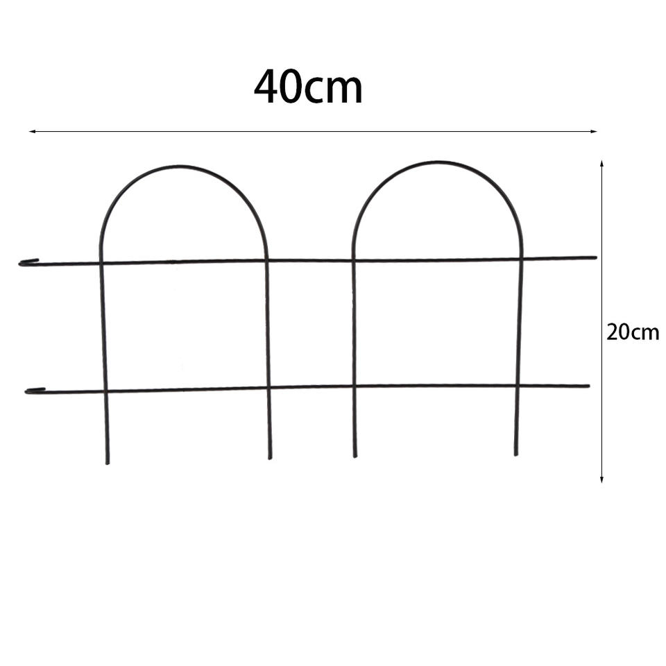 Durable 10PCS Mini Steel Edging Yard Security Fence Rustproof Fence for Farm