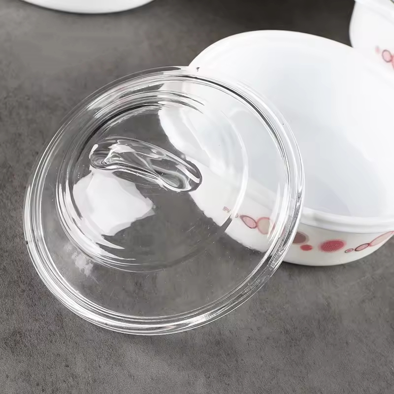 Жаропрочная опаловая супница с крышкой, 1 л