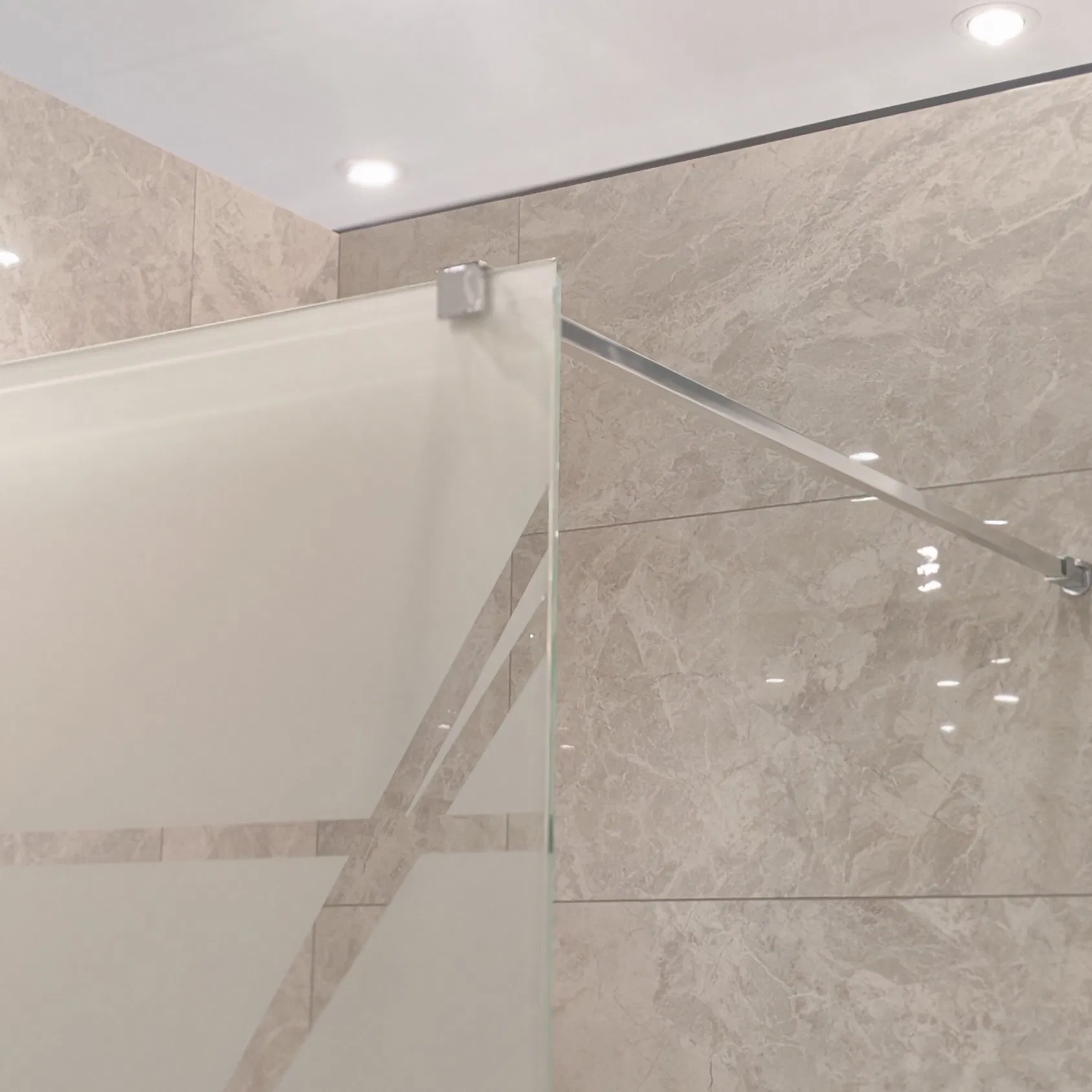 Morden Fashion Design Walk-in Tempered Glass Door Shower Room Door for Hotel