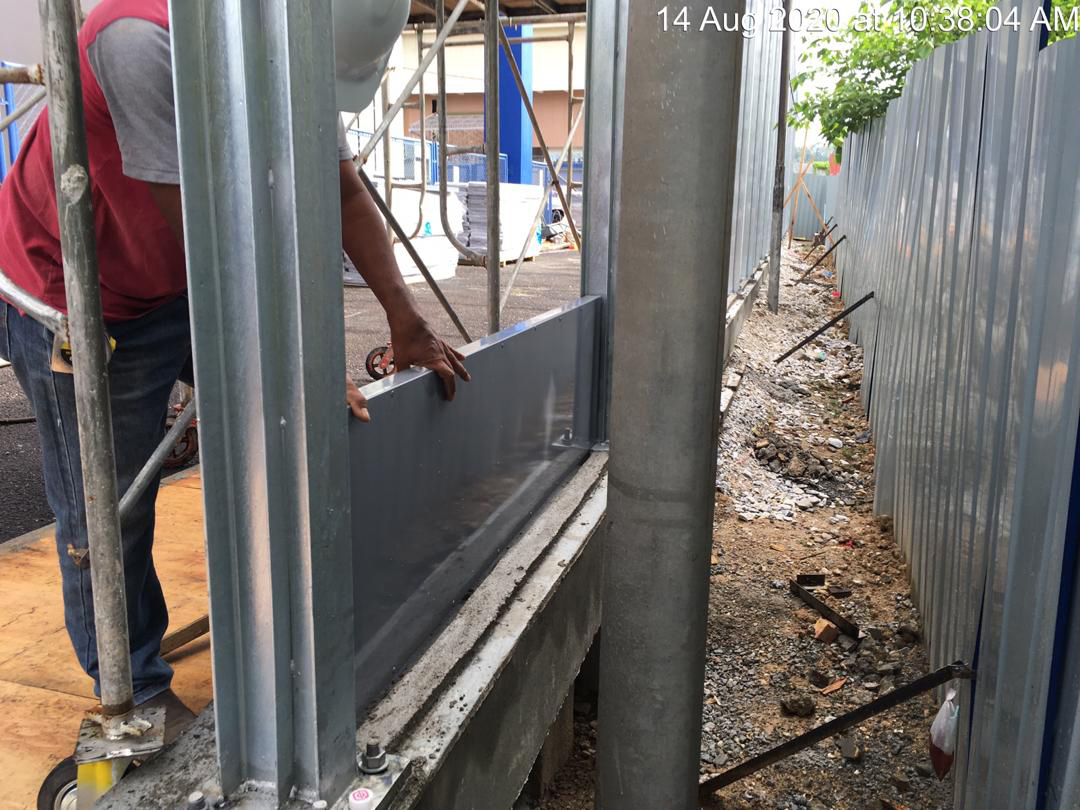 Highway Use Metal Combine Acrylic Board Noise Barrier