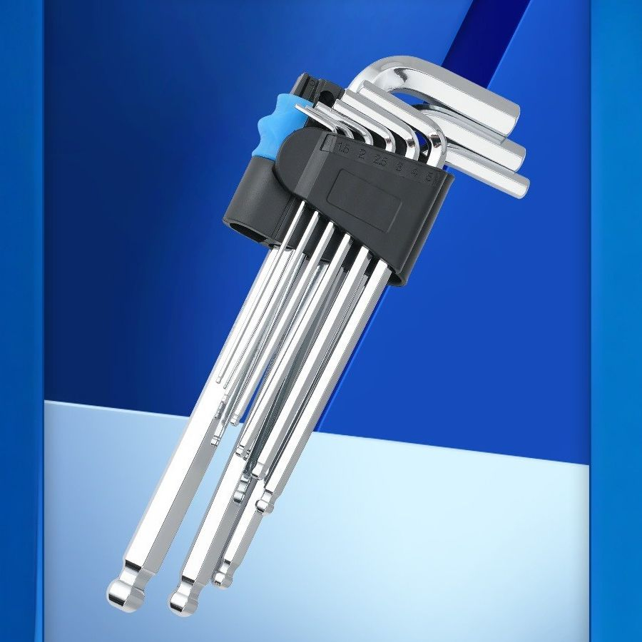 L Type Hex Wrench Small Socket Mirror Ball Head Hex Key Set