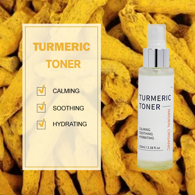 Beauty Cosmetics Skin Care Hydrating Lightening Turmeric Face Toner Spray