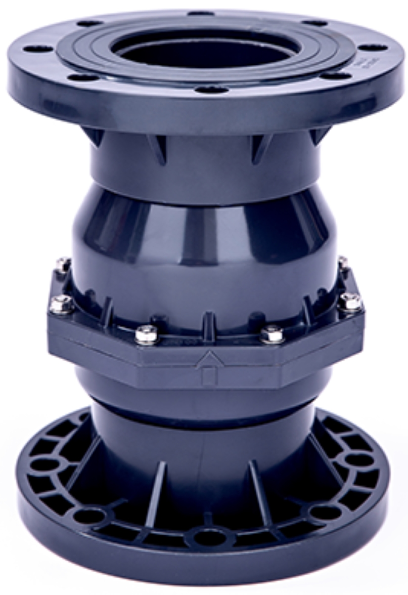 High Quality Full Bore Non Return Valve Plastic Double Flange Socket Check Valve PVC Wafer Flanged Check Valve UPVC Swing Type Single Disc Flap Check Valve