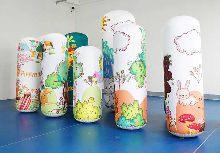 Air Sealed PVC Inflatable Pillar Tube Column for Outdoor Event Display