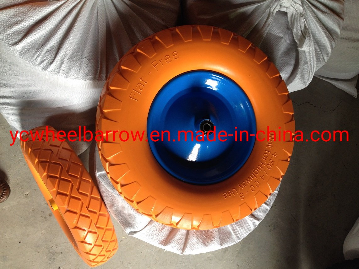 Top Quality 400-8 PU Foam Wheelbarrow Trolley Wheel to Poland Market