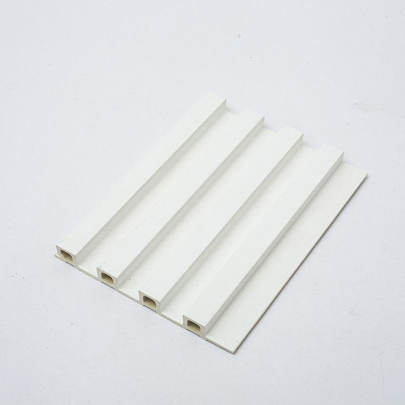 Wooden Grain Hollow Interior Decoration Wall Panels Cladding PVC 3D Fluted Wall Panels Wood Plastic WPC Wall Panels