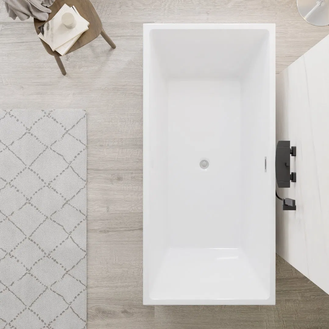 Глубокая отдельностоящая ванна в полоску Classic Elegant