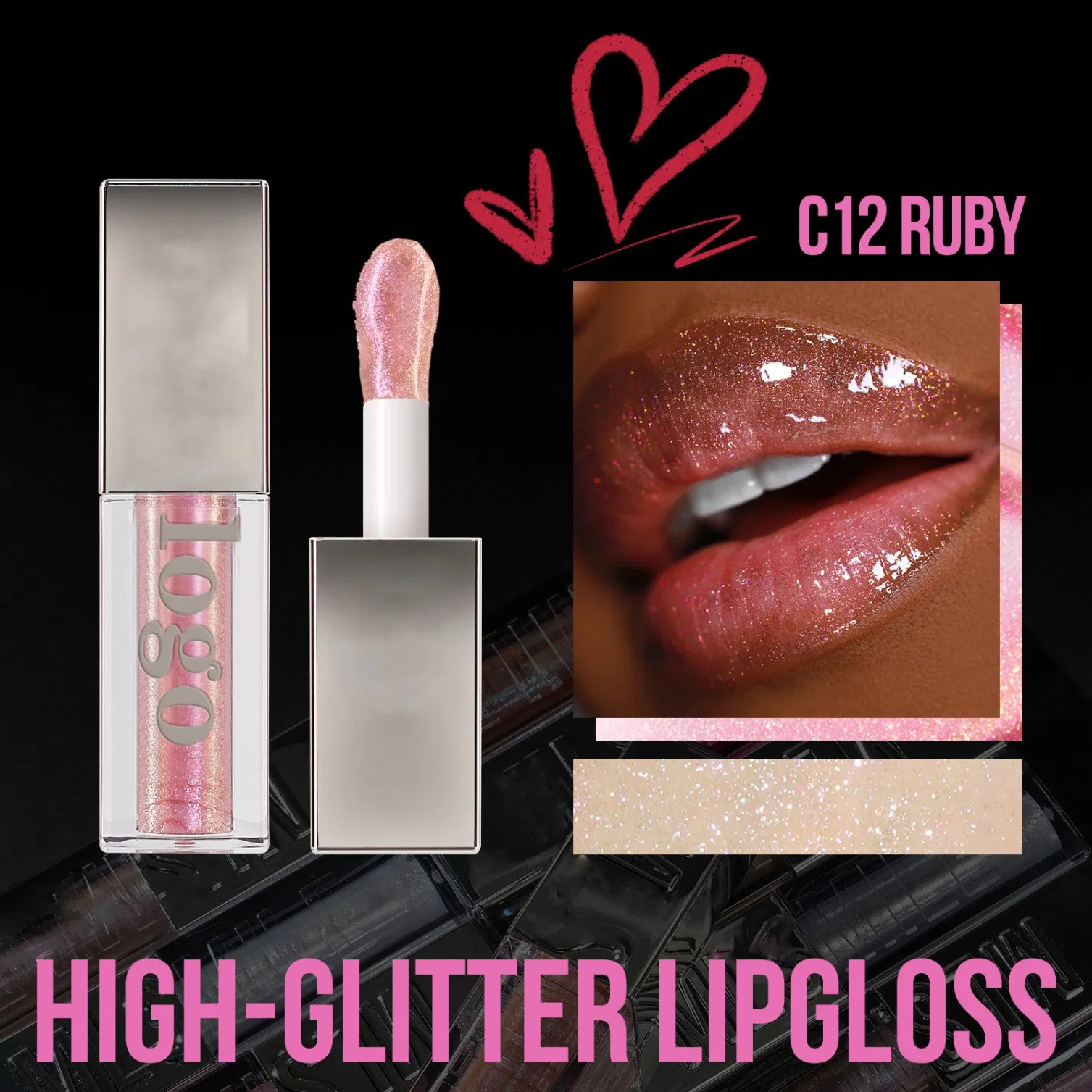 Wholesale Customization Ultra Shiny Wet Finish Softens Smooths Stylish Practical High Glitte Portable Lip Gloss