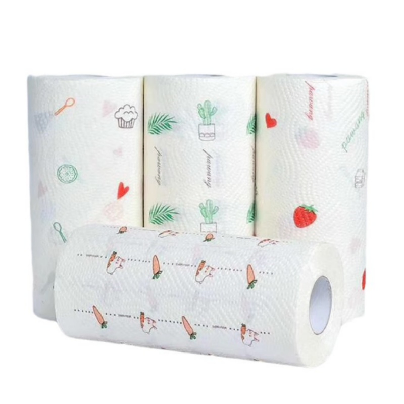 Bamboo High Quality Laminated 2 Ply Printed Christmas Blotting Paper Kitchen Paper Towel Kitchen Roll Tissue Paper Towel