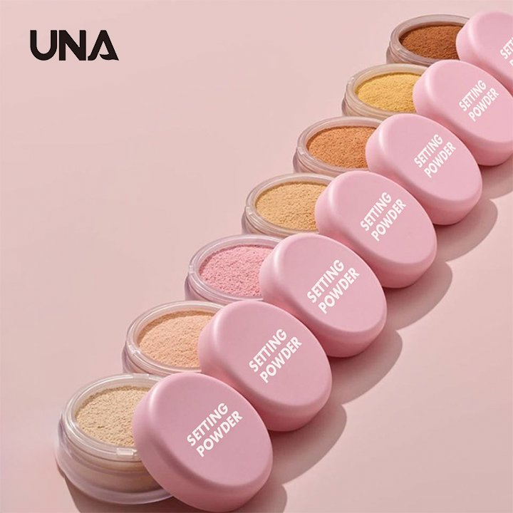 Private Label Long-Lasting Oil Control Loose Setting Powder Custom Logo Talc-Free Pink Blurring Makeup Makeup Setting Powder