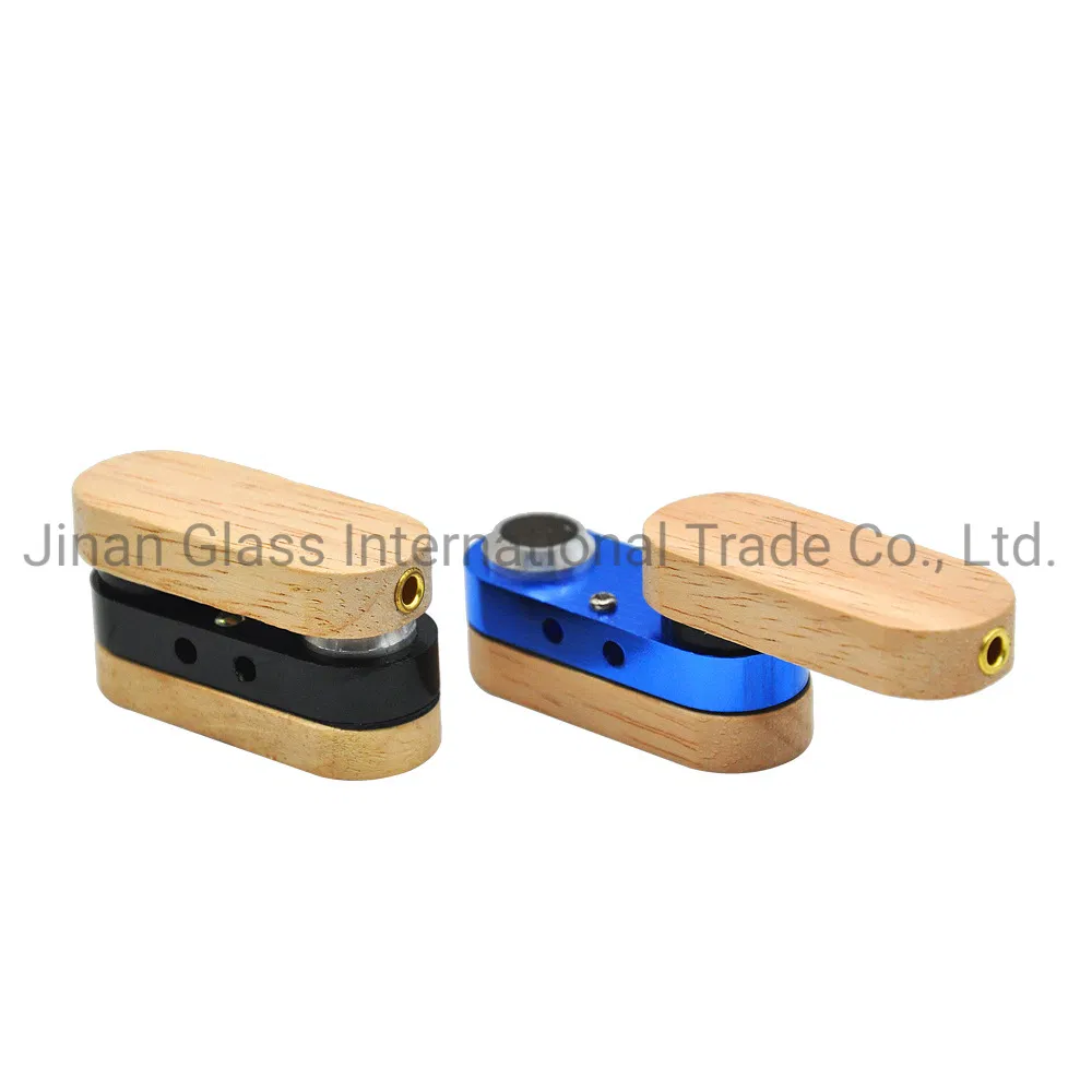 Folding Rotating Smoke Fashion Pipe Mini Wood Detachable Aluminum Alloy Handheld Smoking Pipes Polychromatic Smoking Accessories