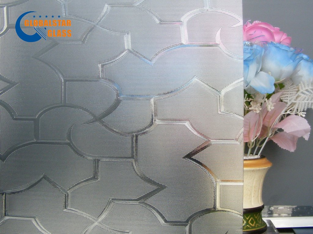 6mm Clear/Bronze Wired Pattern Nashiji Float Glass Decorative Glass Price