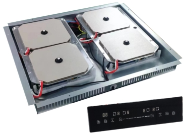 2-in-1 Invisible Induction Hob with Extractor Hood with CE/CB/EMC Certification