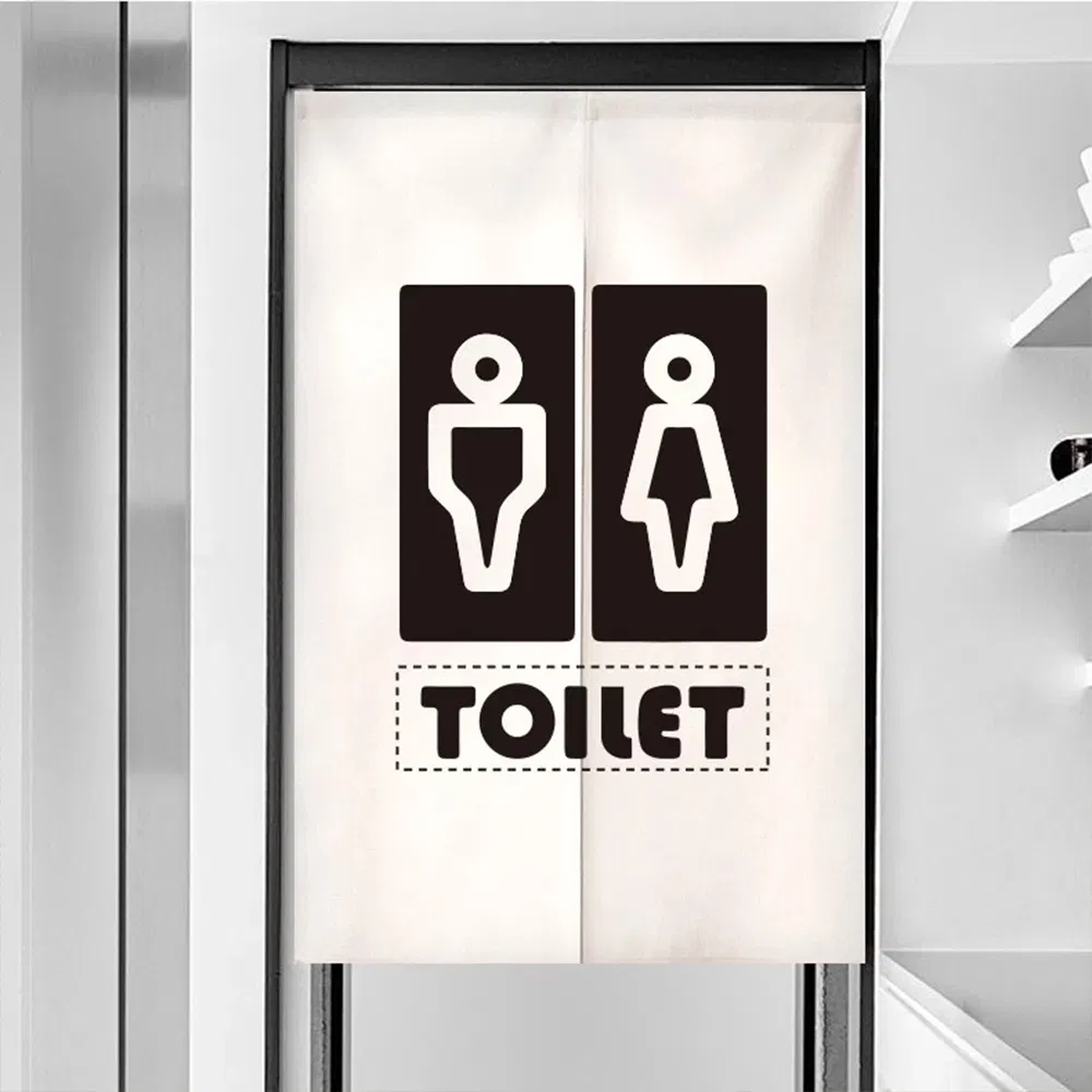 Promotion Full Color Japanese Entrance Noren Personalized Logo Text Custom Door Curtain