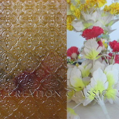3mm 4mm 5mm Tempered Flame Figured Patterned Glass for Door