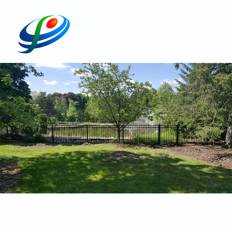 Black Powder Coated Automatic Driveway Gate Main Gate Design Sliding Gates Metal Entrance Outdoor