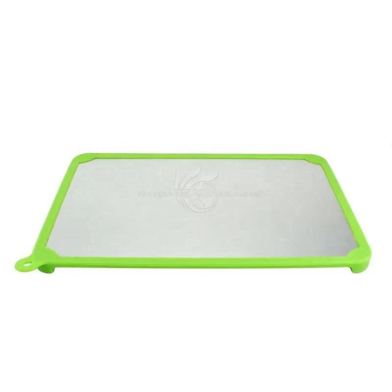 Доска для разморозки мяса и заморозки с силиконовым бортом