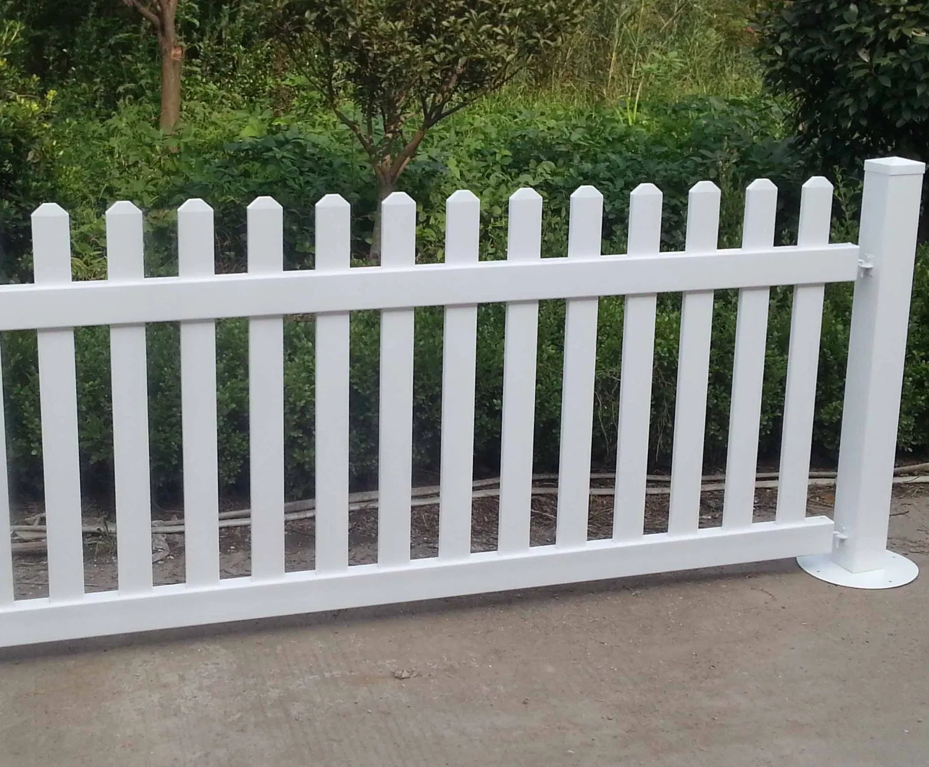 Fentech Widely Used Portable Picket Fence, White Vinyl Temporary Fence