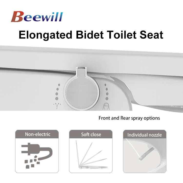 Non Electric Bidet Seat Self Cleaning Shattaf Personal Bidet Toilet Seat Bathroom Accessories