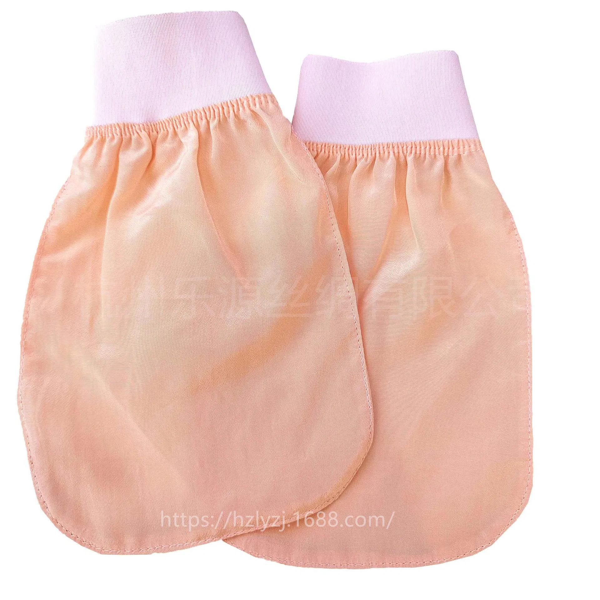 Supplier Custom Exfoliating Remove Dead Skin Scrubbing Silk Exfoliating Mitt Remove Tanning Silk Gloving Exfoliating 100% Silk