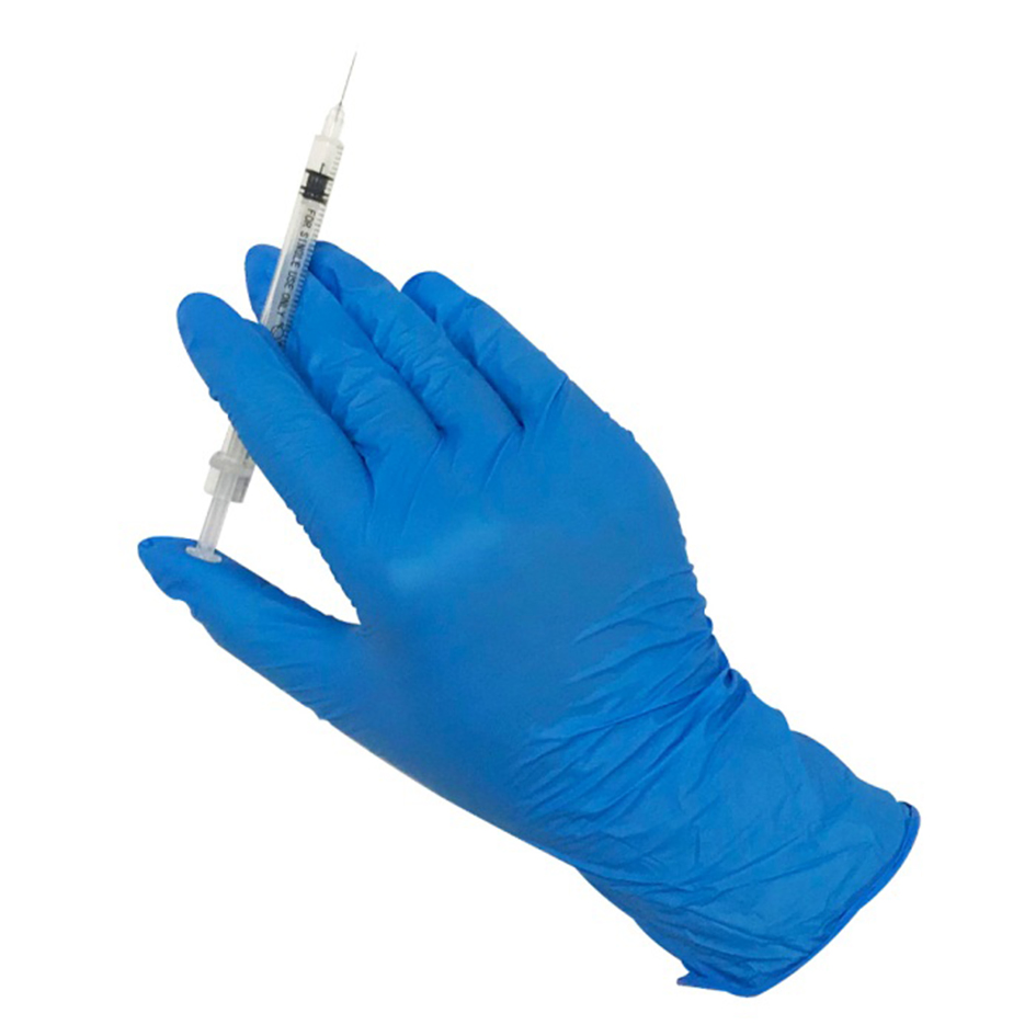 Wholesale Intco Blue Sail Vinyl Disposable Safety 100% Pure Nitrile Gloves