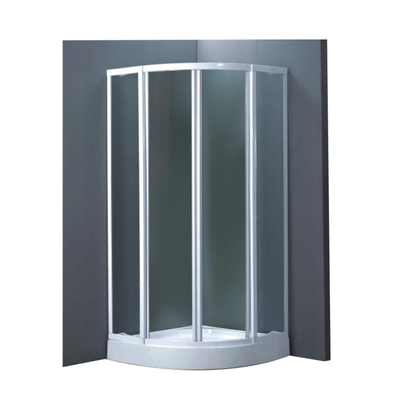 Simple Bathroom Shower Rooms Tempered Glass Shower Cabin Door