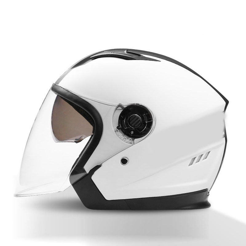 Мотошлем универсальный с двойным стеклом, антизапотевание